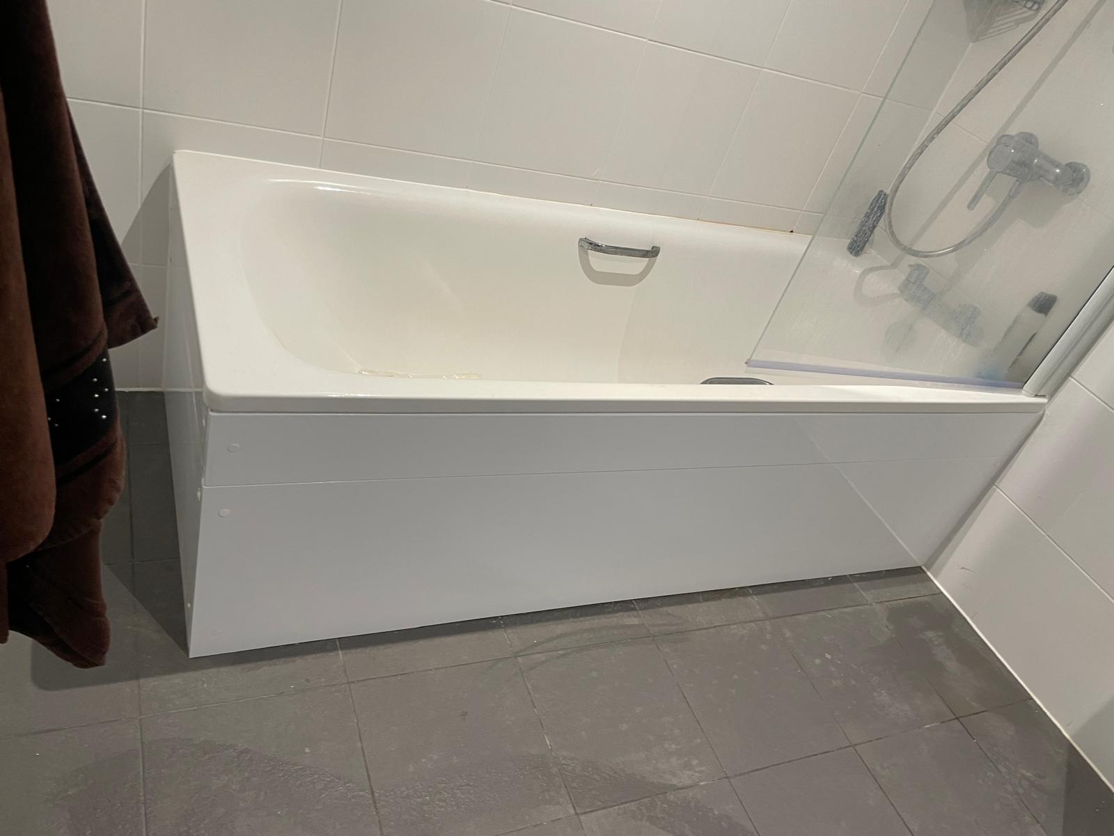 bath pannel fitting after