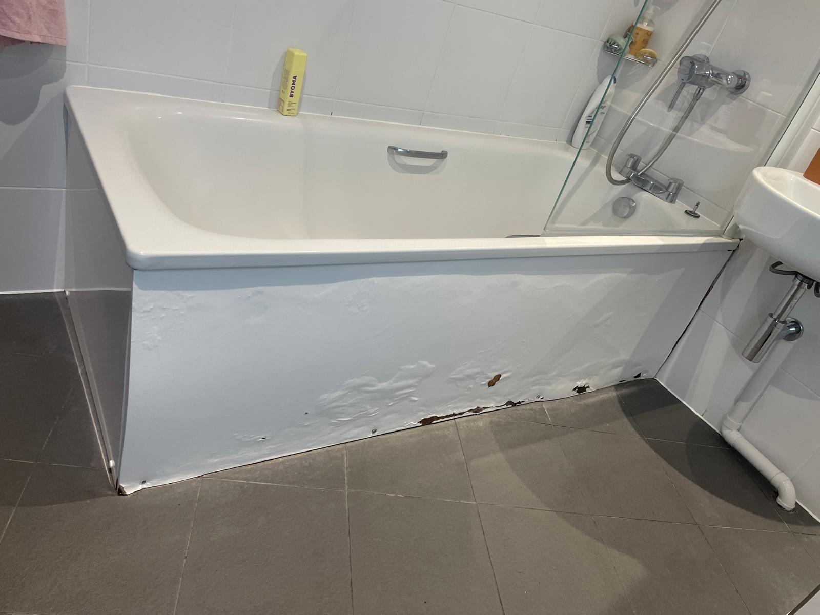 bath pannel fitting before