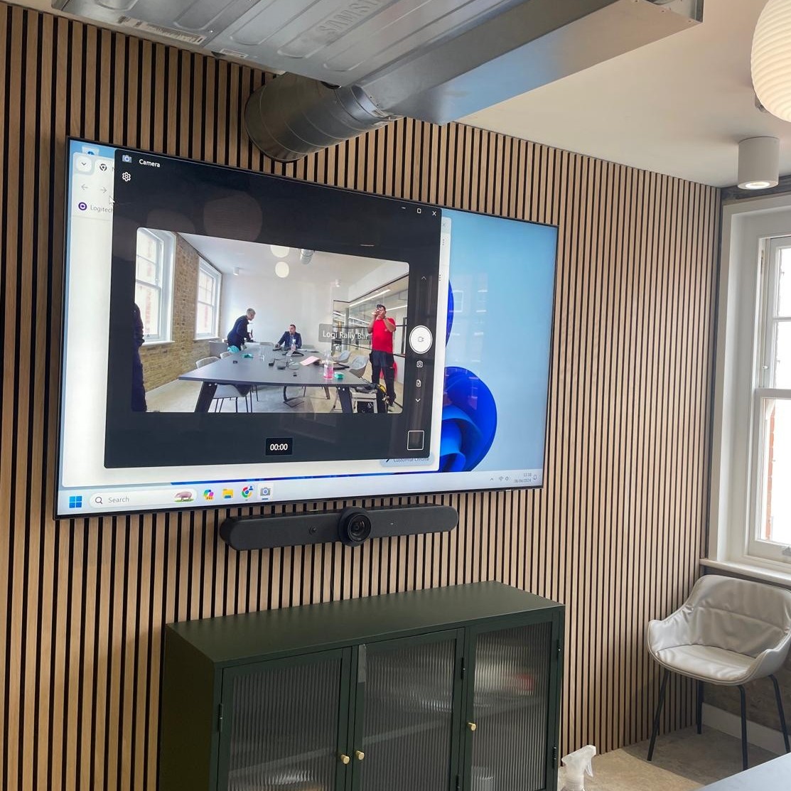 Acoustic wood panel installation for soundproofing in NW1 London