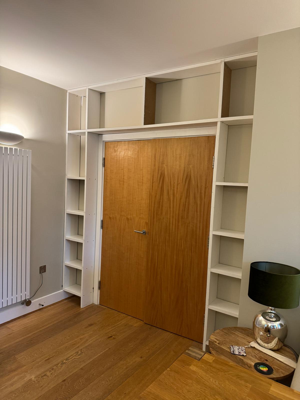 Custom shelf installation design in NW3 London