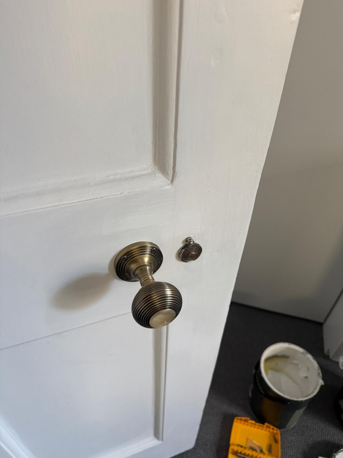 door handle after repair