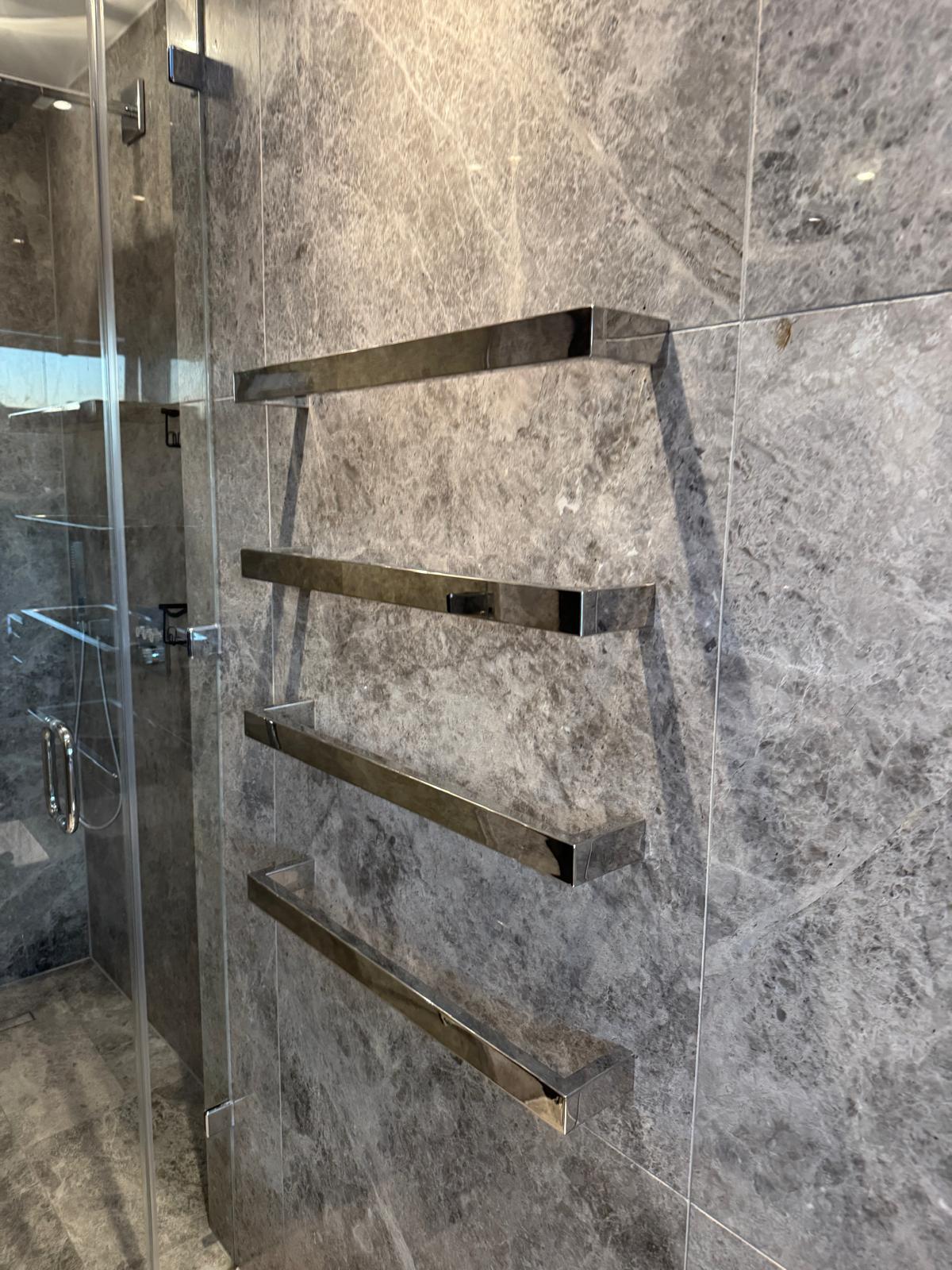 finished bathroom rack installation in NW8 London