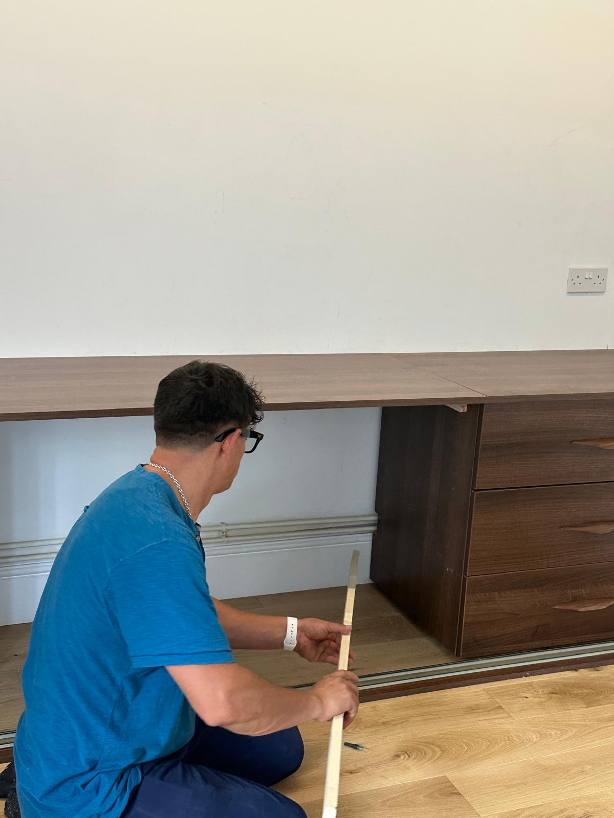 Vas, our handyman at work